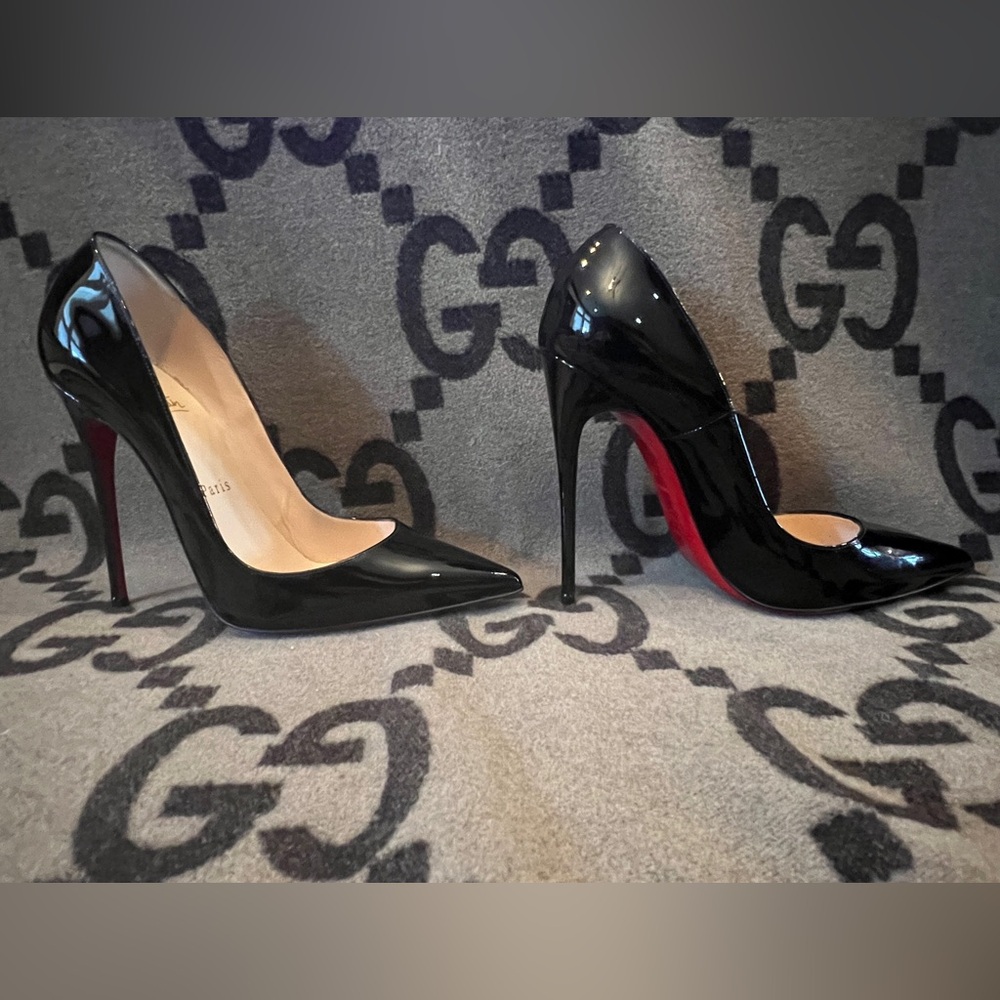 CHRISTIAN LOUBOUTIN Patent Calf Leather So Kate120 mm Pumps | Size: 8  IT 38